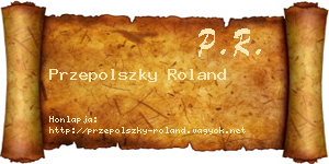 Przepolszky Roland névjegykártya